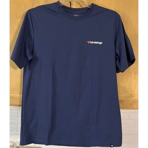 Birddogs Graphic T-Shirt Men's Medium Blue Cotton Spandex Short Sleeve